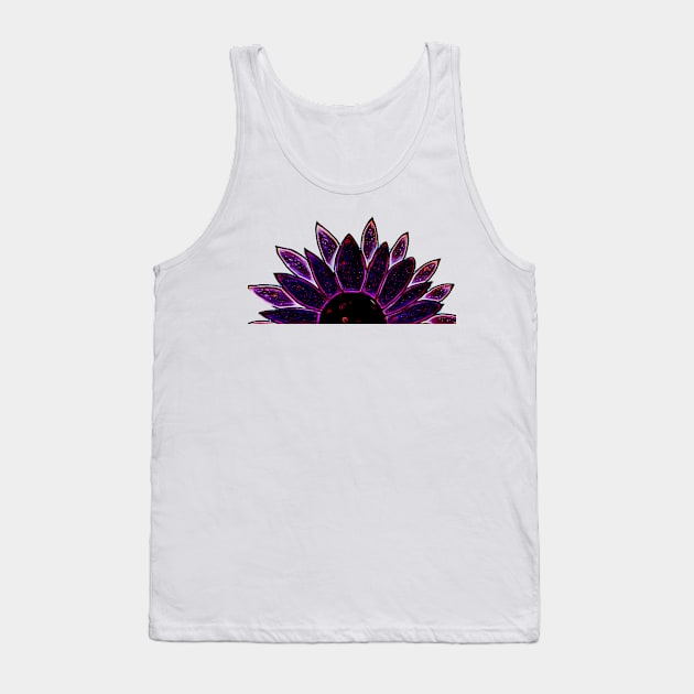 Sunflower half 6 Tank Top by FlossOrFi